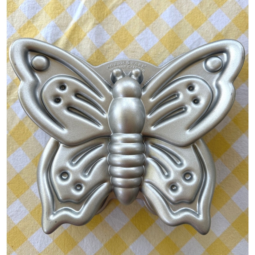 Nordic Ware Cake Pan Butterfly Silver